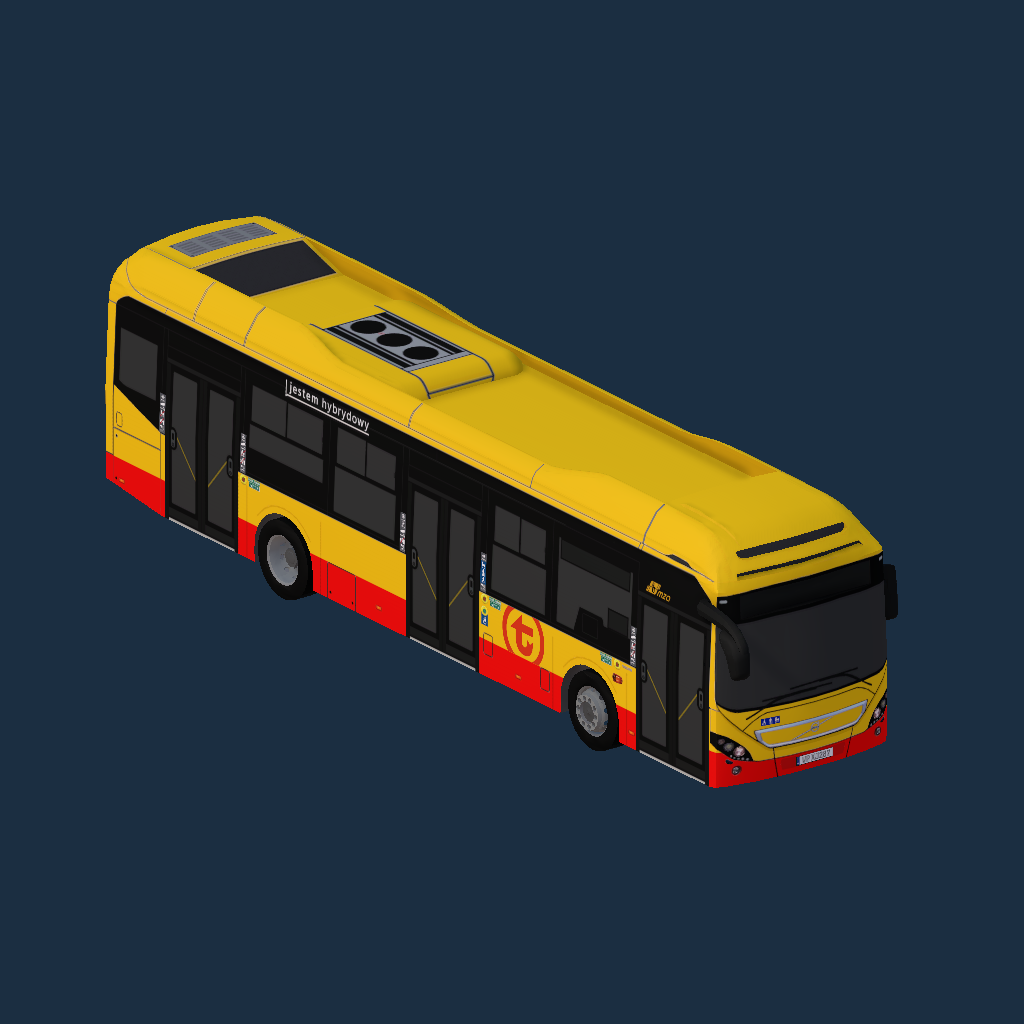 Volvo 7900 Hybrid MZA Warszawa z 2014r.