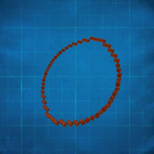Diagonal Circle 1: 33x25