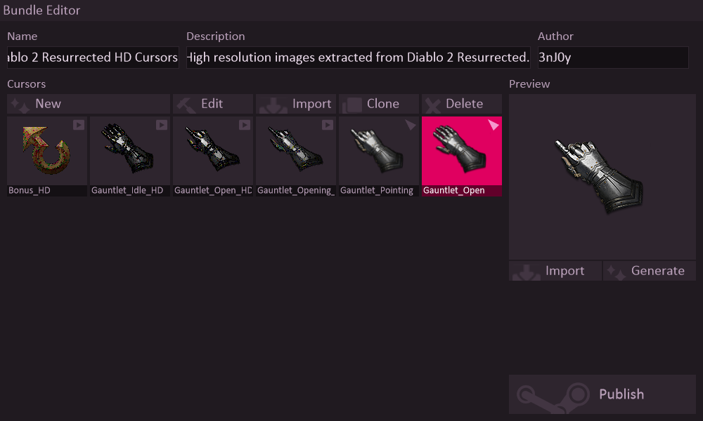 Diablo 2 Resurrected HD Cursors