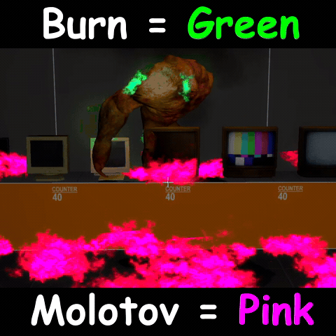 [FX][Fire] Green Burn + Pink Molotov (Small)