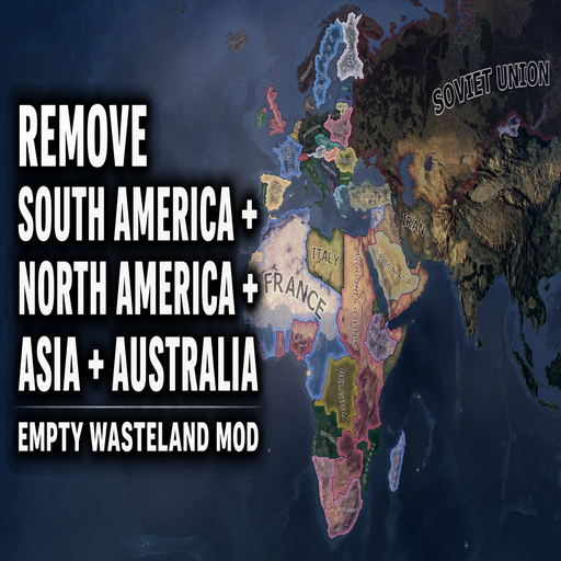 Remove South America + North America + Asia + Australia - Empty Wasteland preview