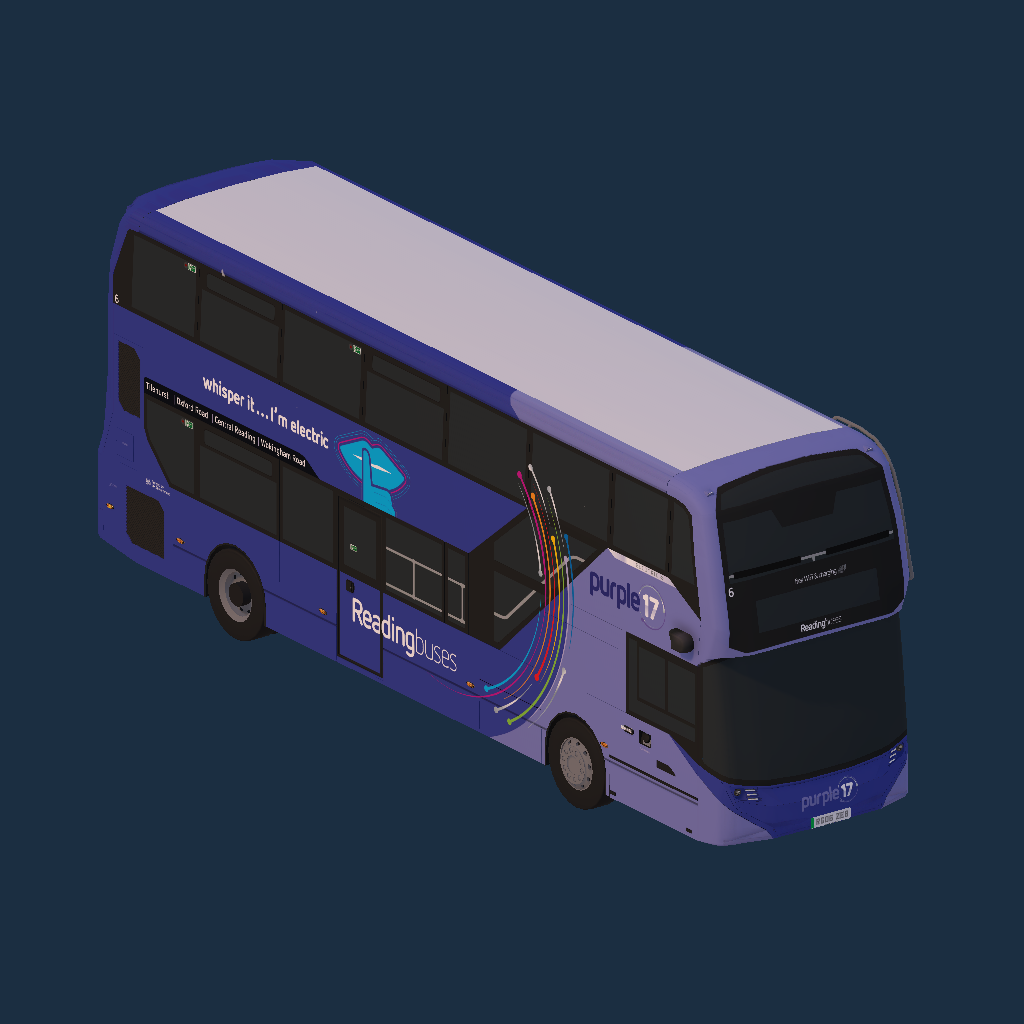 Reading Buses 6 RG06 ZEB Purple 17 Livery