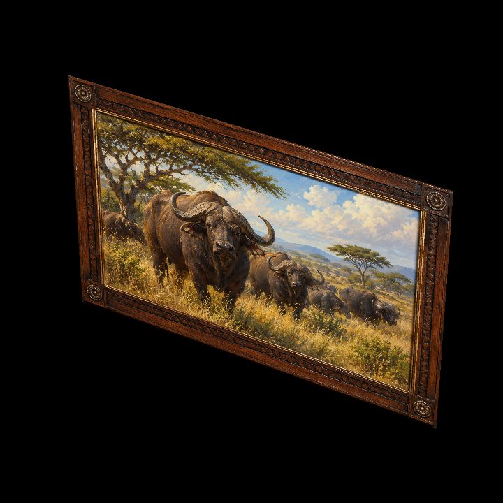 Painting, African Buffalo {2D}