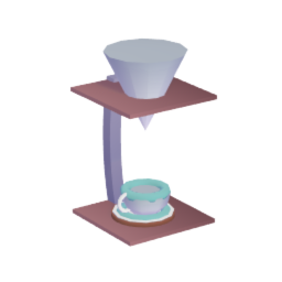 Pour Over Coffee Stand - Empty W/ Cup