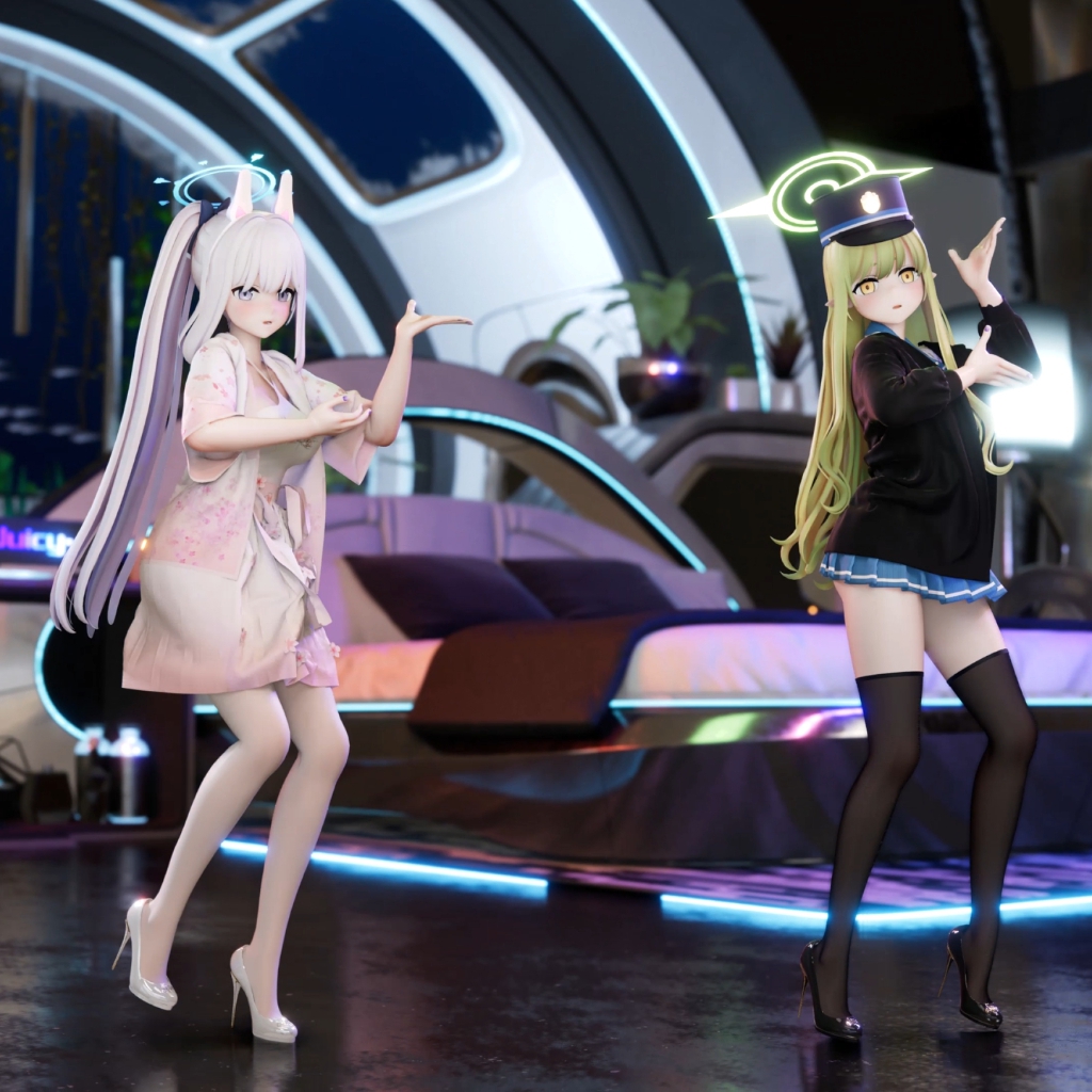 Blender218【月雪宫子&橘希望】愛包ダンスホール Insect 虫 preview