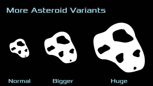 Bigger Asteroid Variants - Updated