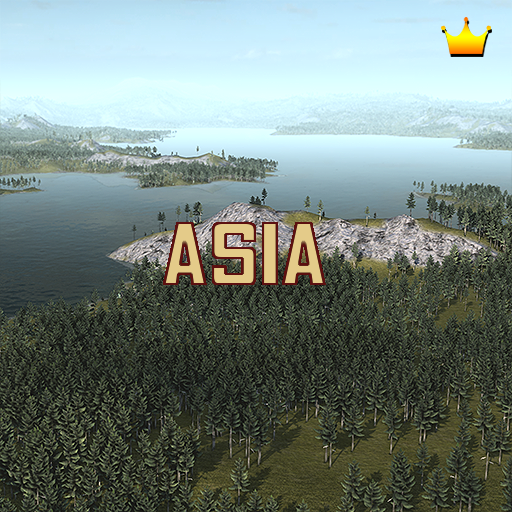 Siberian Map Asia (Empty)
