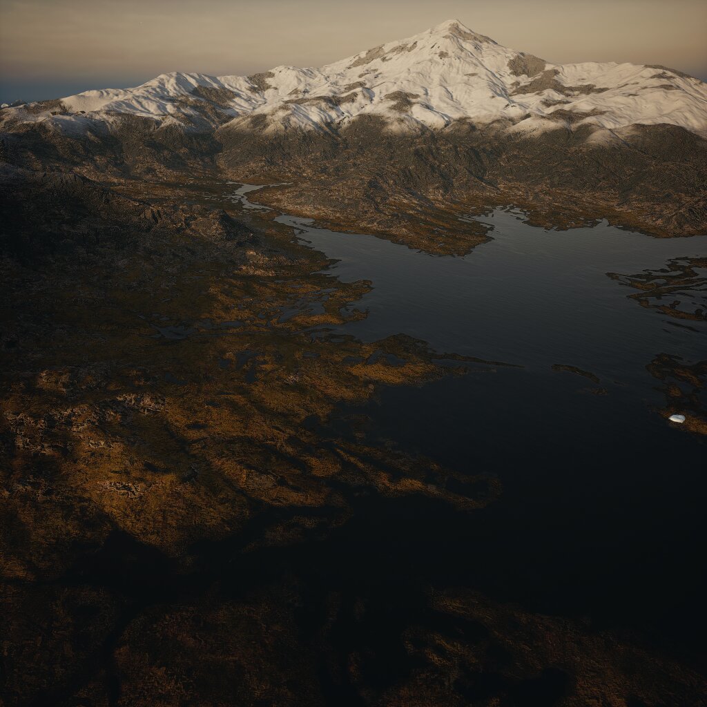 Morning of Arctic Island