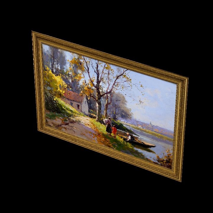Painting, The Ferryman {2D}