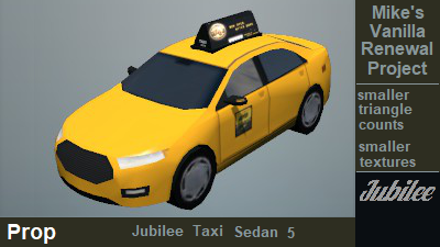 taxi jubilee sedan 5 prop