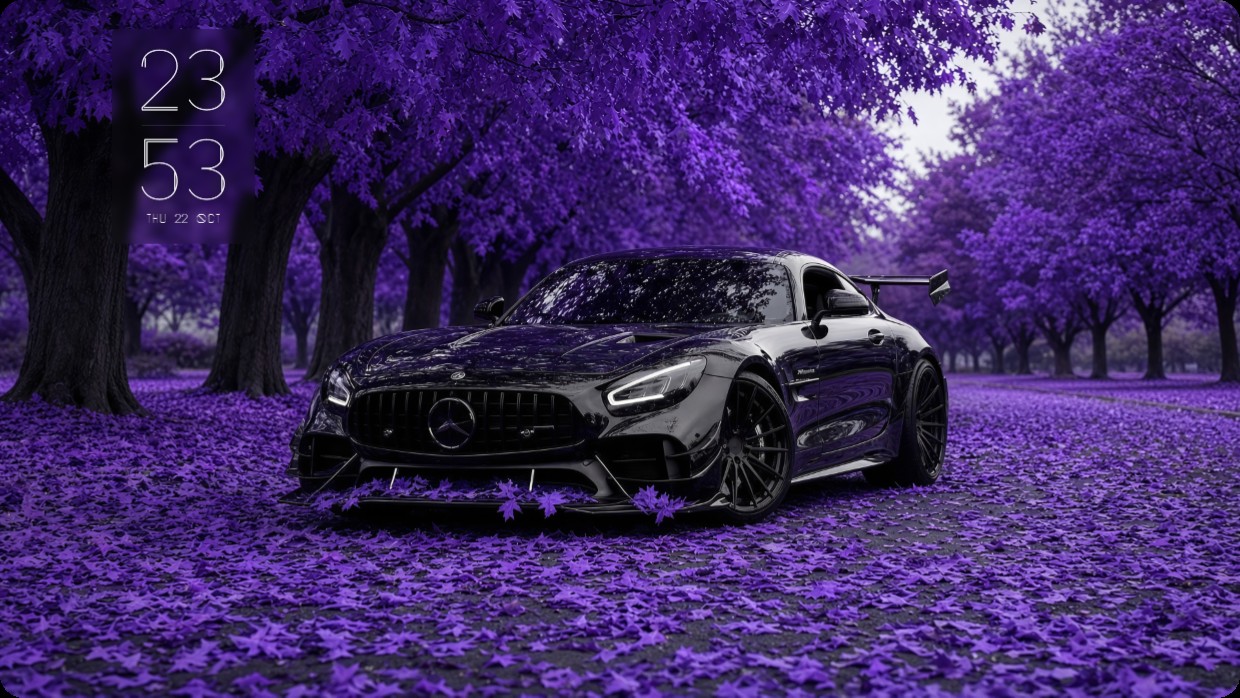 Purple Mercedes