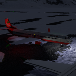 Softbody AIR LINER 737 MAX-10 Redline Air Christmas Livery