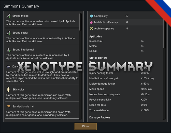 Xenotype Summary [RUS] [РУС]