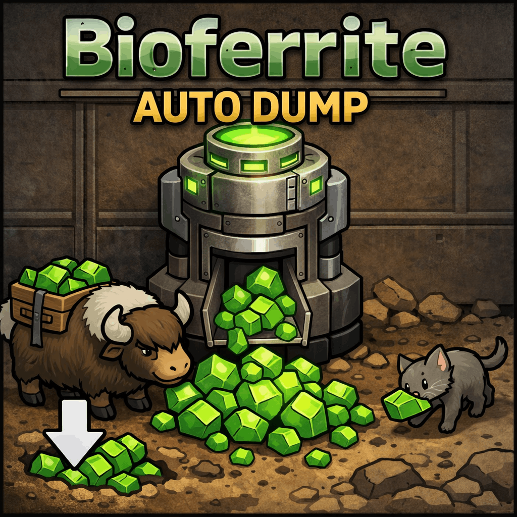 Bioferrite Auto Dump mod preview for RimWorld