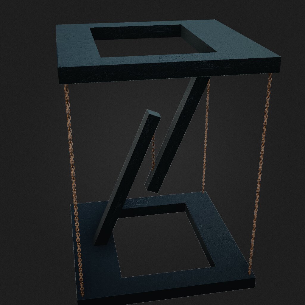 tensegrity art black