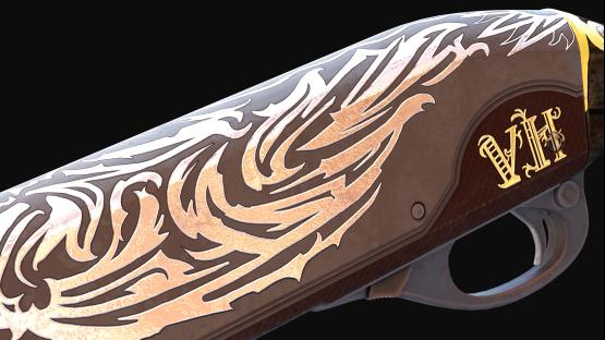 Sawed Off | HUNT IT DOWN Gold (no graffiti)