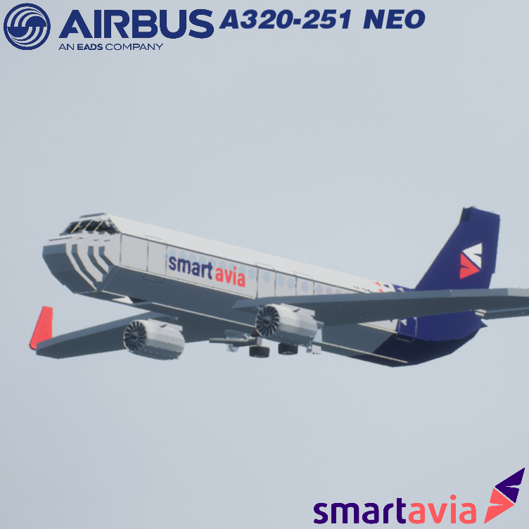 Softbody AIR LINER Airbus A320-251 NEO SmartAvia