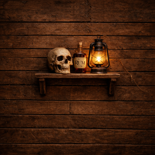 SKULL ON SHELF