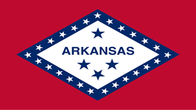 The flag of the state of Arkansas