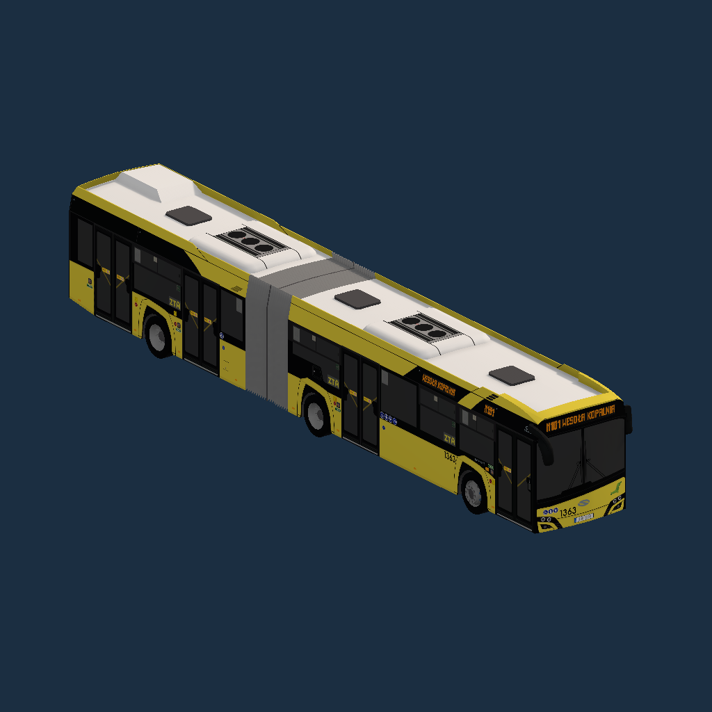 PKM Katowice - Solaris Urbino 18 IV - paczka malowań #1360-1364
