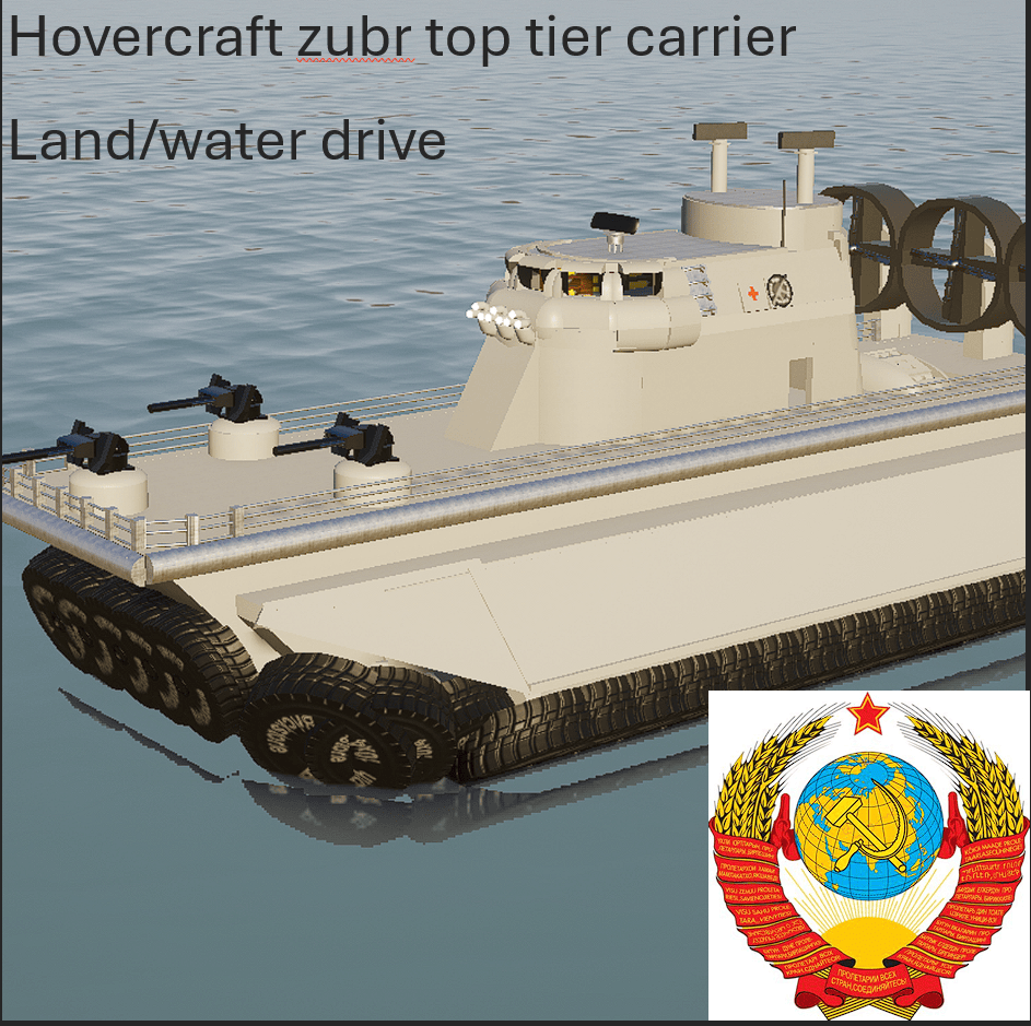 Soviet hovercraft Zubr Top class vehicle carrier
