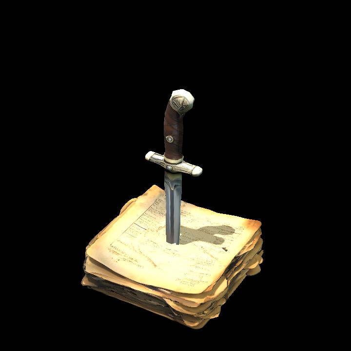 Knife in parchment 1