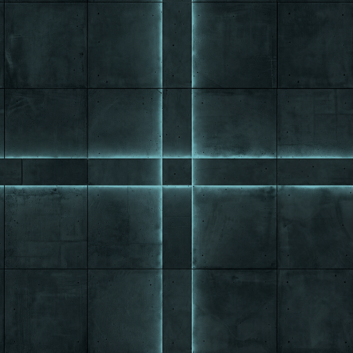 Teal Industrial Floor (Glow)