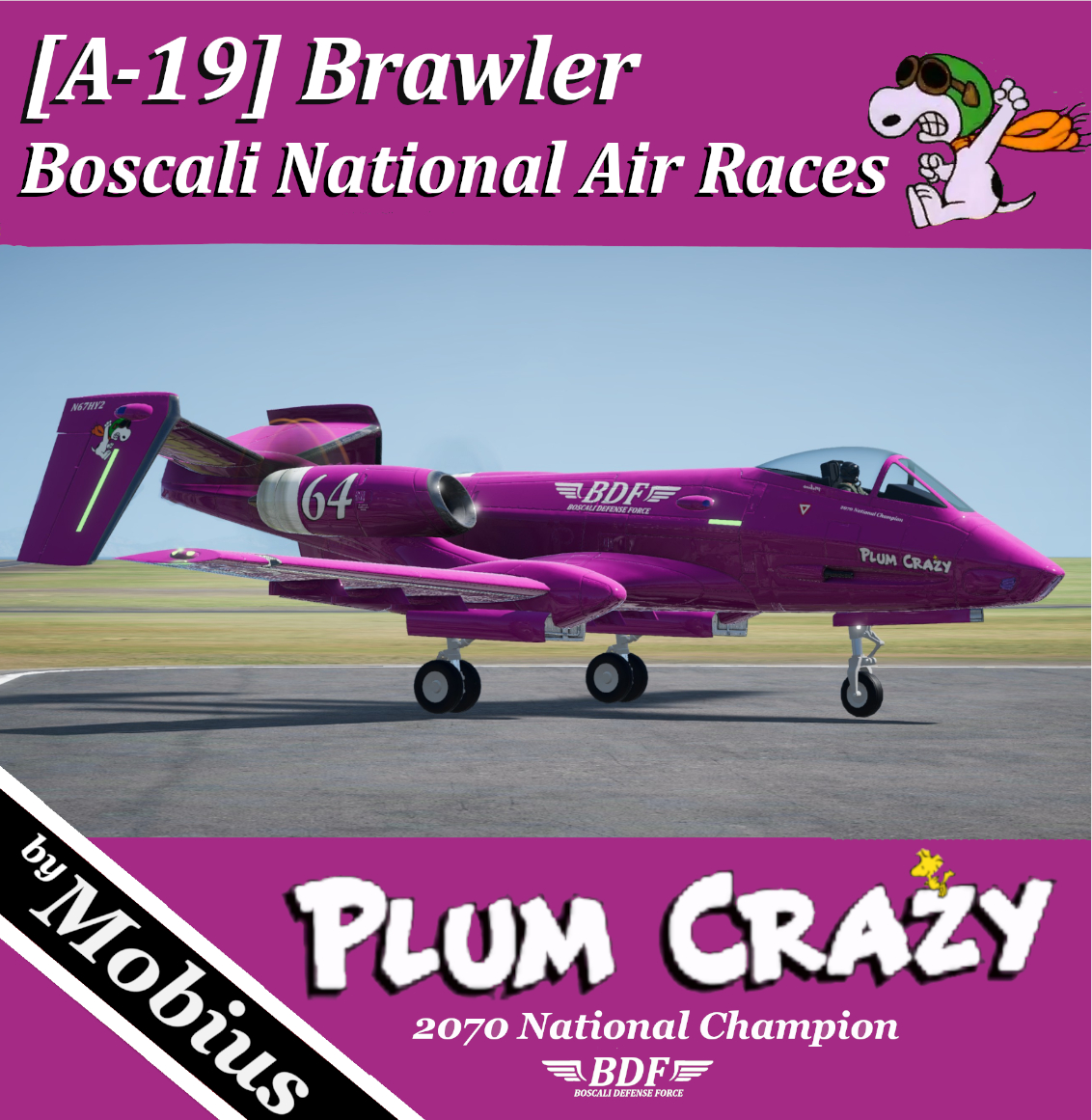 [A-19 Brawler]  "Plum Crazy" Air Racing