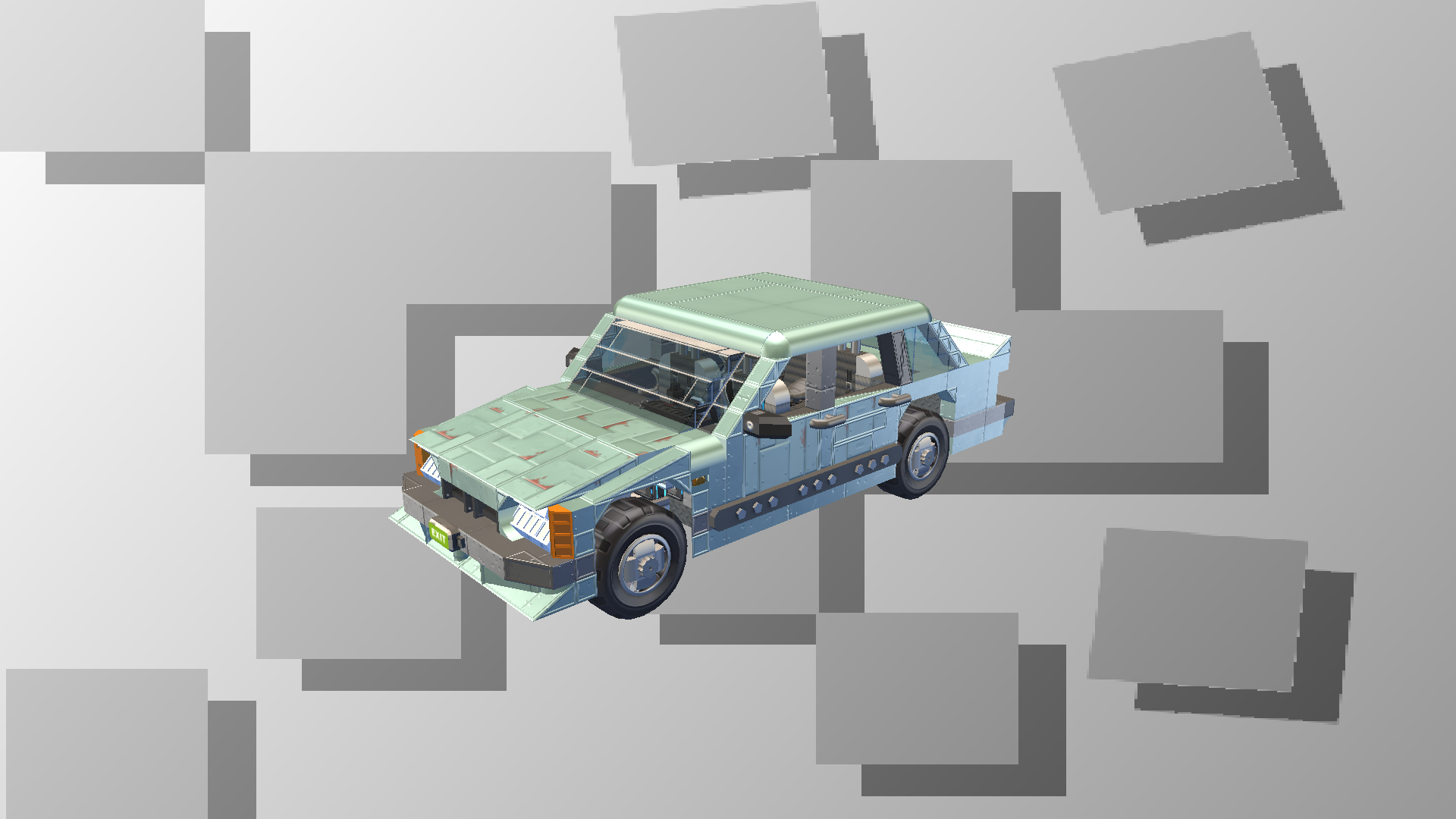 BIG VAZ-2115 Stock *Light Greenish Gray*