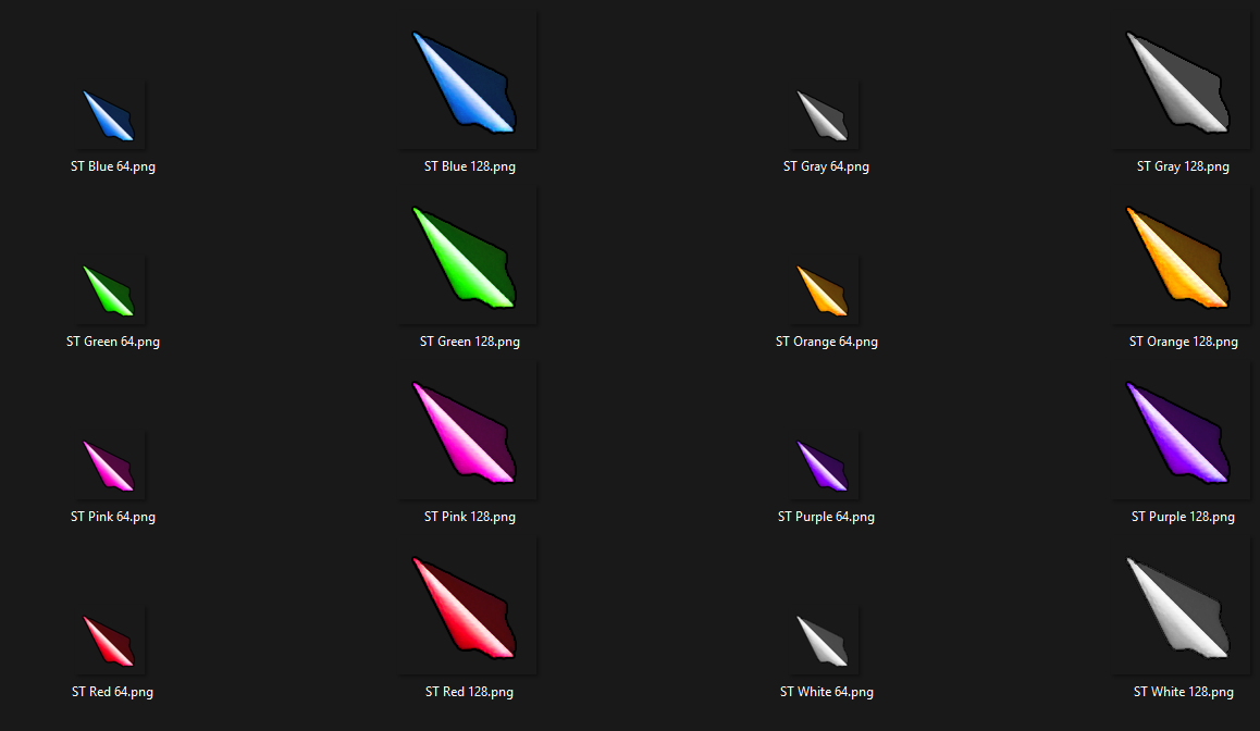 Brad's Translucent Arrowhead Cursors