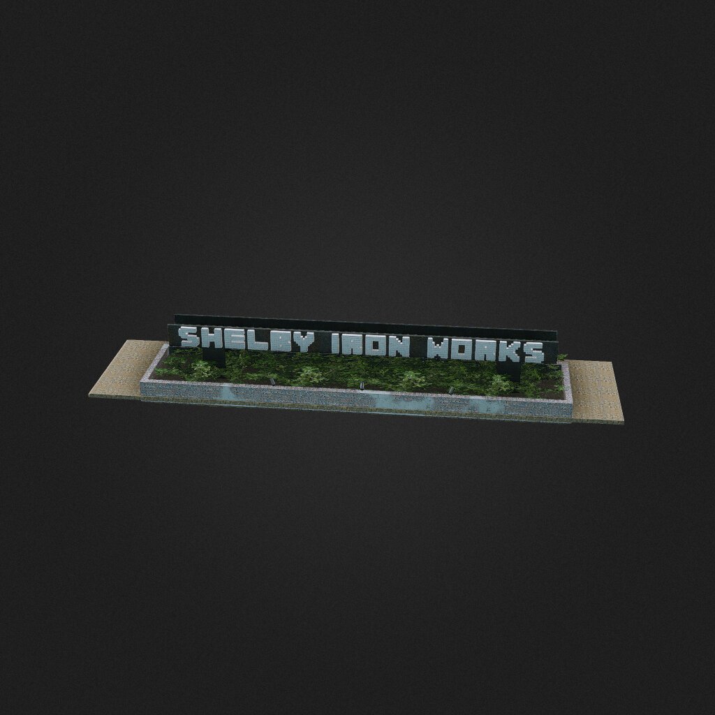 Shelby Iron Works Sign