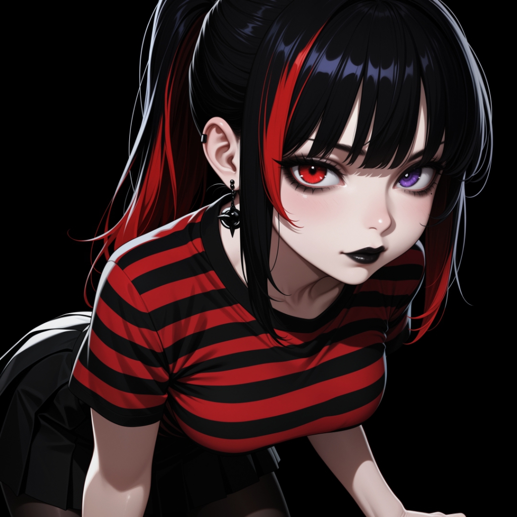 Girl | Dark Background | Dark & Colored Versions | 4K preview