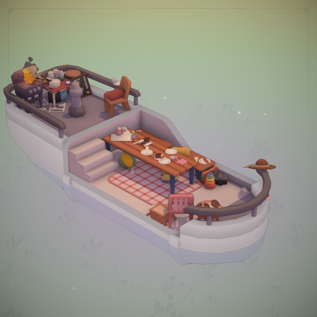 Family Cookout On A Boat