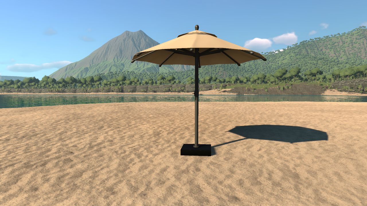 Prehistoric Resort Round Umbrella