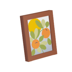 Standing Picture Frame (Oranges)