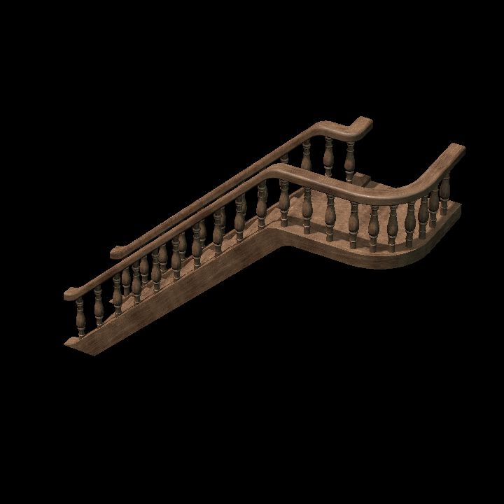 Banister stairs bottom