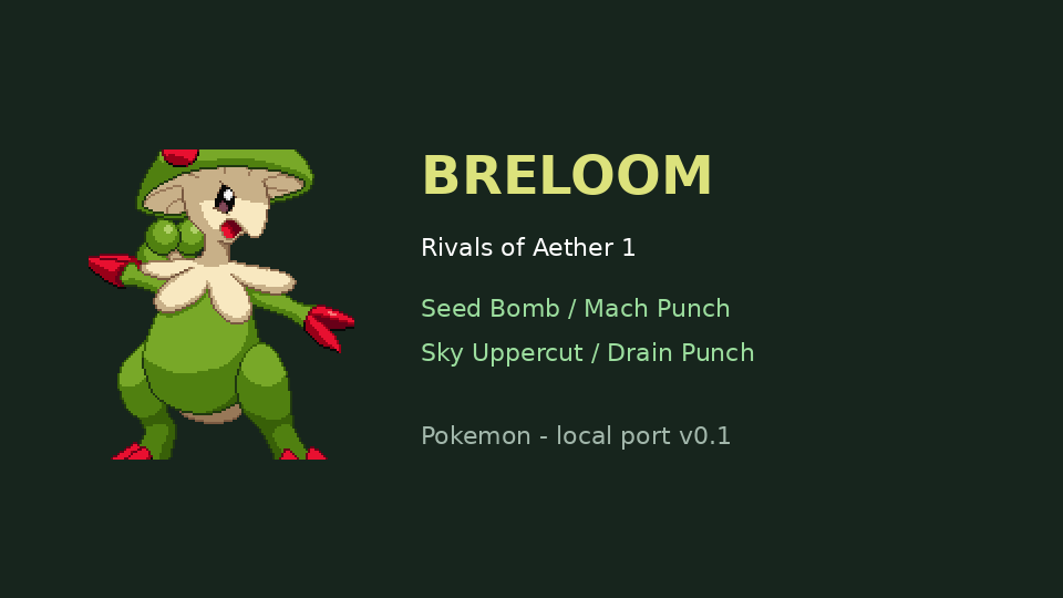 Breloom preview