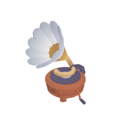 Flower Gramophone