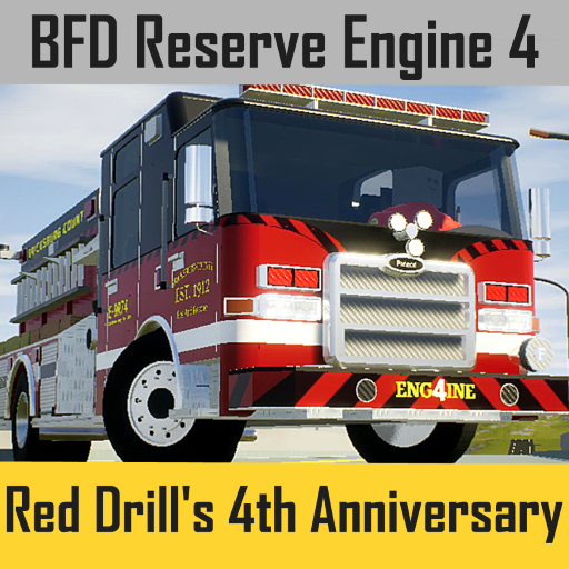 Bricksburg County Fire Engine 9R74 [Red Drill's 4th Anniversary]