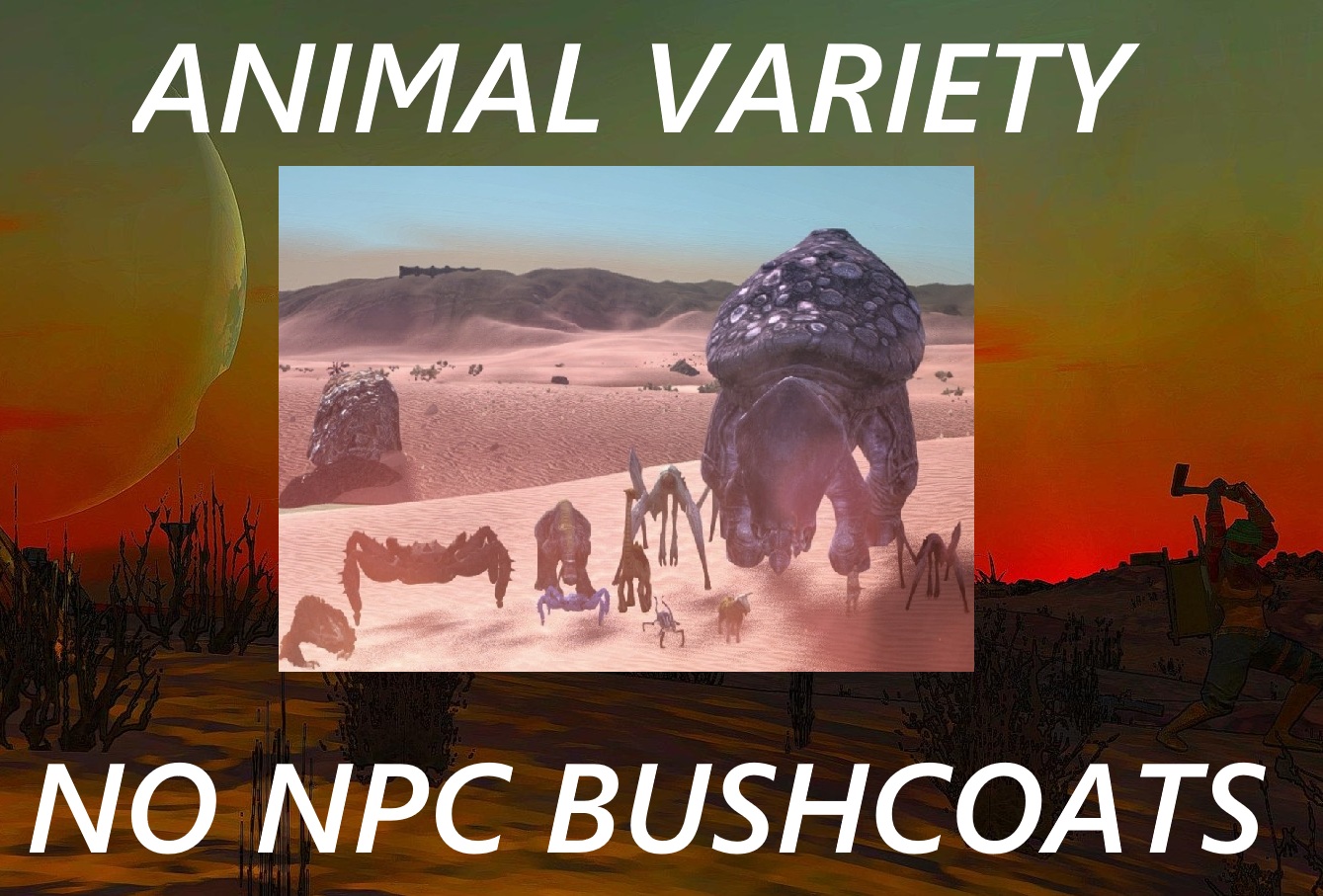 Animal Variety - No NPC Bushcoats