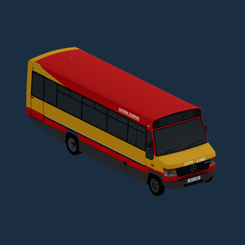 Mercedes-Benz O814D Plaxton Beaver 2 8.5m First Eastern Counties Mustard and Ketchup City Line Branded