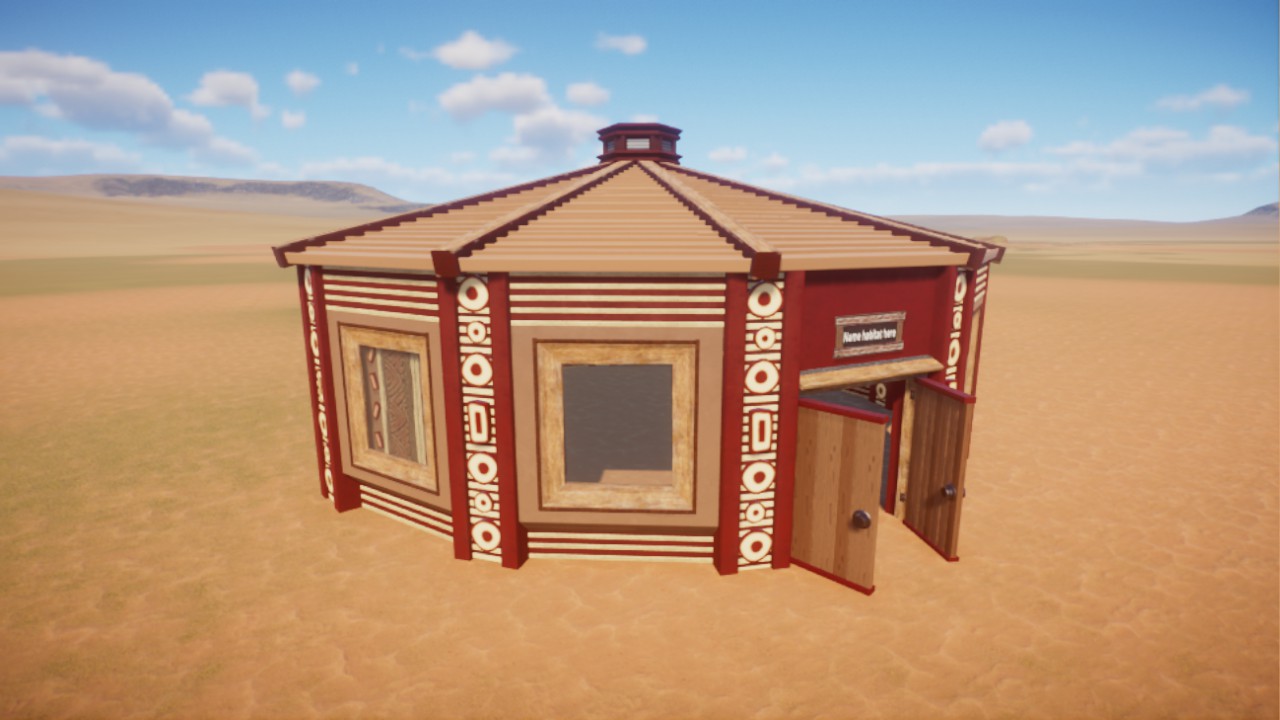 Australian themed dome shelter
