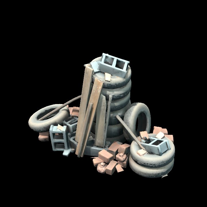 Stack of wheels