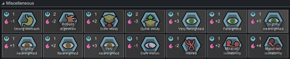 More Vision Genes mod preview for RimWorld