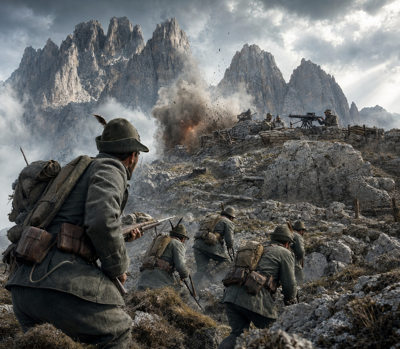 Dolomitas de Sesto, Frente Italiana. [Mission]