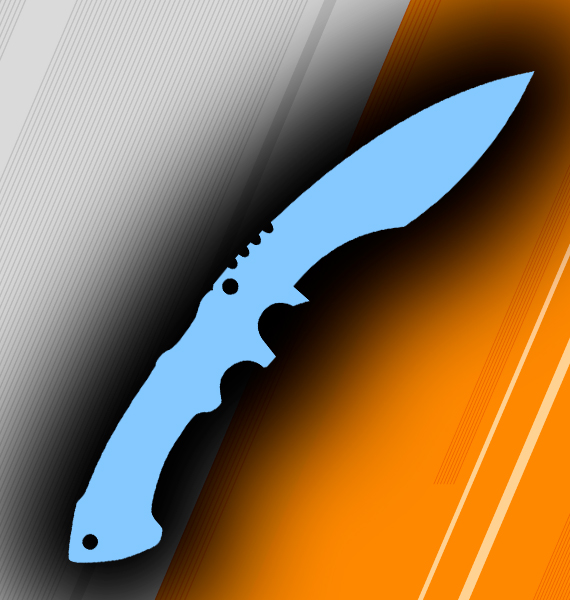 Icon Knife Kukri Light Blue | CS 2