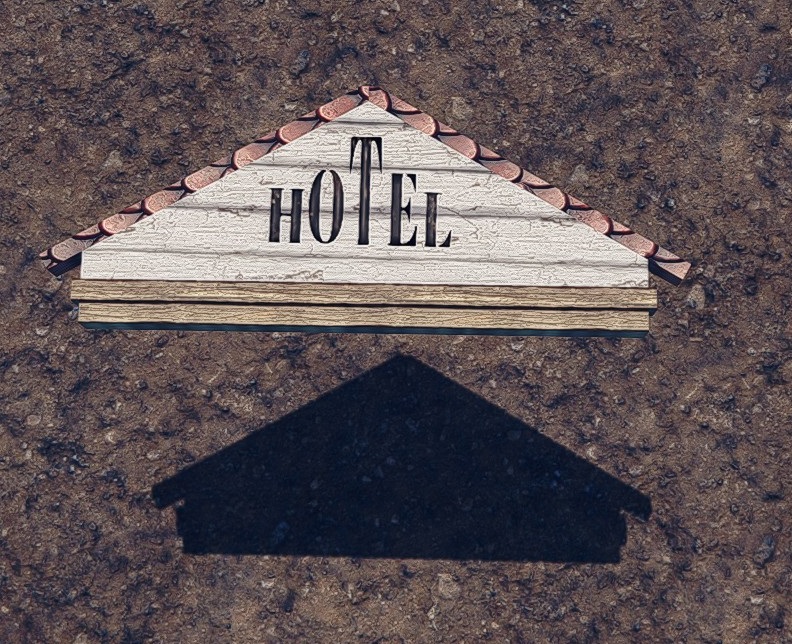  Sign Hotel Triangular