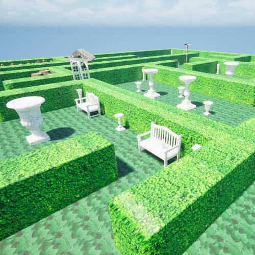 Hedge Maze Photobash