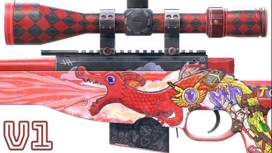 AWP | DOODLE LORE (red v1) Updated 26
