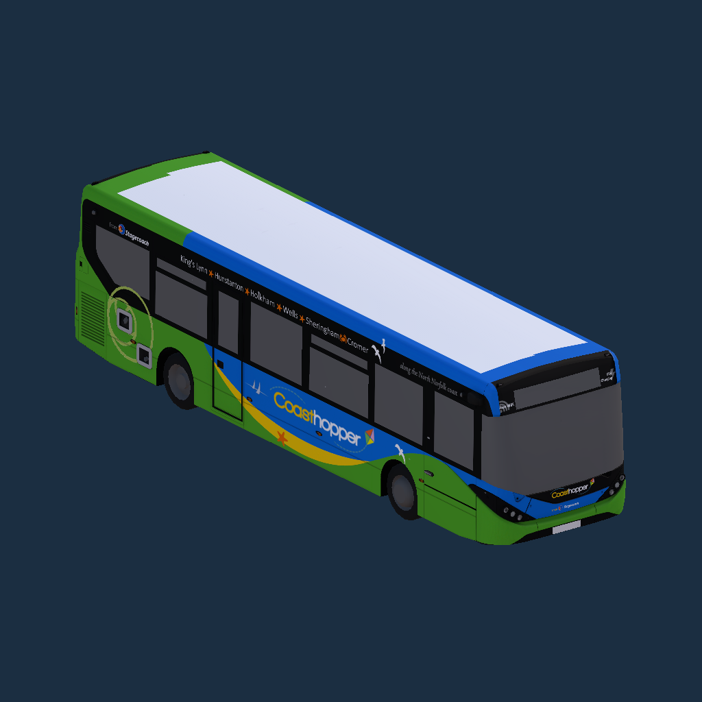 ADL Enviro200 MMC 10.8m Stagecoach Norfolk CoastHopper Branded